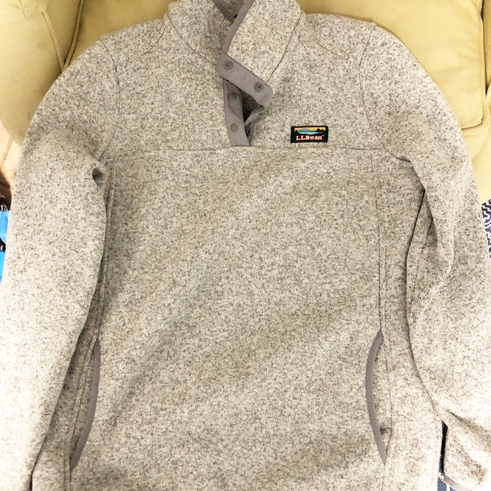 LLBean Fleece Sweater Pullover Size Small